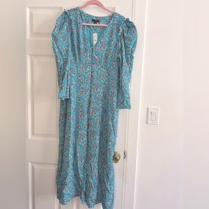 J Crew paisley print dress